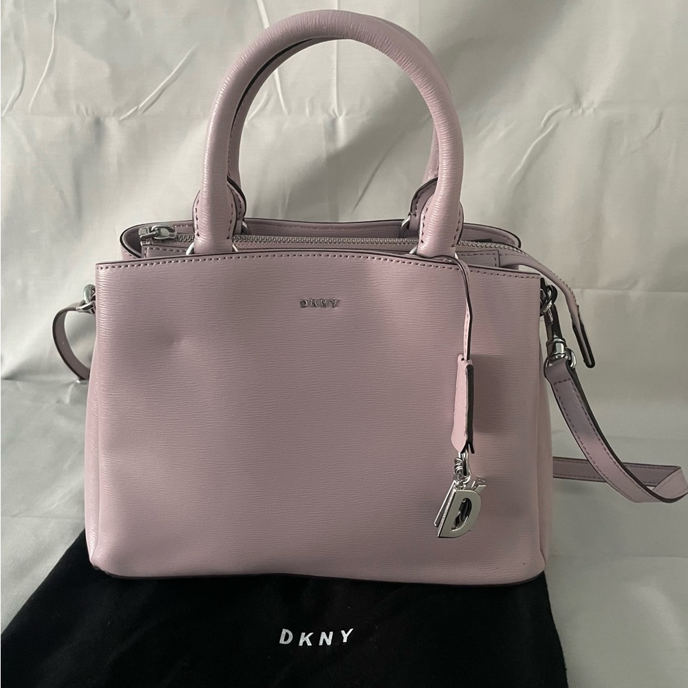 DKNY Satchel/Crossbody Bag, Lavender - Picture 12 of 13